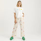 Embroidery Geo Pant - Oat
