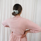 Dusty Pink Kimono Midi Dress