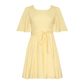 Lined Lemon Dress - Linen/Cotton