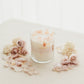 Peach Hydrangea Candle in Pink Rose and Strawberry